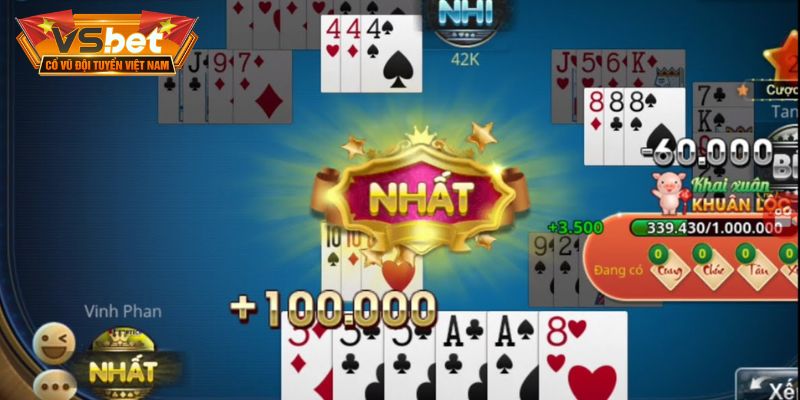 Giới thiệu không gian chơi Phỏm VSBET uy tín