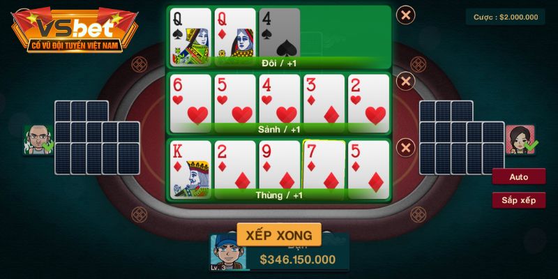 Quy tắc cược và xếp chi bài chuẩn xác